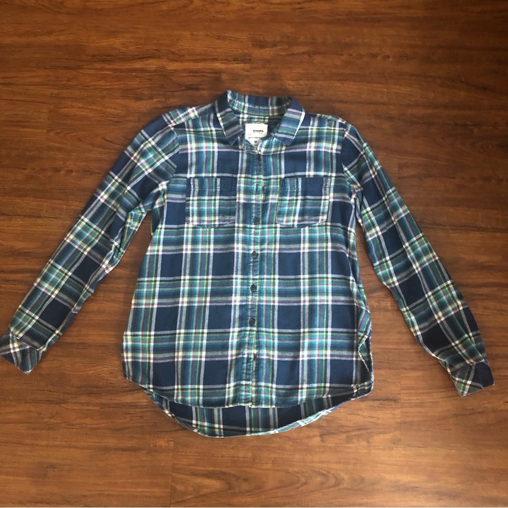 Sonoma “The Everyday Shirt” in Plaid Flannel